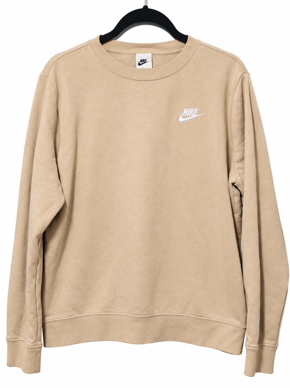 Nike Sportswear Club Fleece Crewneck Sweatshirt L Sanddrift White DQ5473-126